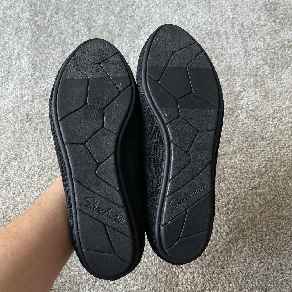 Skechers Ballet Flats Women's 10 Slip On Stretch Knit Memory Foam Shoes Loafers - Picture 6 of 11